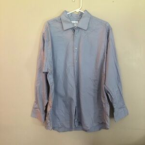 Calvin Klein regular fit button down men’s shirt XL 17.5-18 34/35